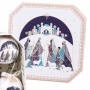 Boules de Noël Multicouleur Polyfoam Rois Mages 7,5 x 7,5 x 7,5 cm (5 Unités)