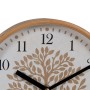 Horloge Murale Arbre Blanc Naturel Bois Verre 22 x 22 x 4,5 cm