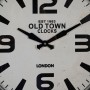 Wall Clock White Black Iron 46 x 46 x 6 cm