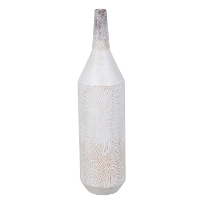 Vase White Iron 15 x 15 x 60,5 cm