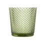 Set of glasses DKD Home Decor Green Crystal With relief 240 ml (6 Units)