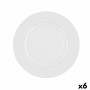 Assiette plate Bidasoa Glacial Céramique Blanc (25 cm) (Pack 6x)