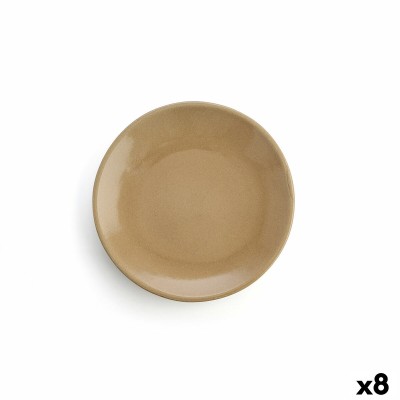 Assiette plate Anaflor Vulcano Viande Faïence Beige Ø 29 cm (8 Unités)