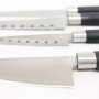 Ensemble de Couteaux Cecotec Santoku Noir Acier inoxydable Fibre de Carbone (4 pcs)