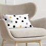 Cushion cover Decolores Cuzco White Multicolour 30 x 50 cm Spots