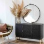 Buffet Alexandra House Living Noir Bois MDF 37 x 80 x 118 cm