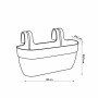 Hanging Planter Elho White Plastic 24 x 46 x 26,5 cm