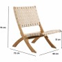 Chaise de jardin Beau Rivage Beige 75 x 73 x 60 cm Pliable 2 Unités