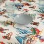 Stain-proof resined tablecloth Belum  Christmas Landscape Multicolour 150 x 150 cm