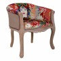 Siège Alexandra House Living Rose clair Bois d'hévéa 100 % polyester 61 x 71 x 61 cm