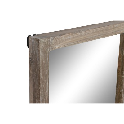 Miroir mural Home ESPRIT Naturel Teck Bois Recyclé Alpino Fenêtre 80 x 4 x 120 cm