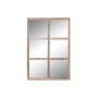 Miroir mural Home ESPRIT Naturel Teck Bois Recyclé Alpino Fenêtre 80 x 4 x 120 cm