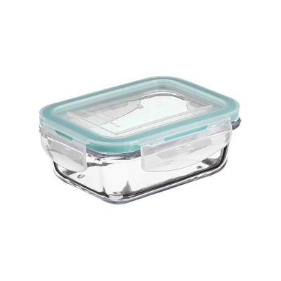 Boîte à lunch 5five Simply Smart Bleu Transparent Verre 800 ml 18,5 x 12,5 x 6 cm Rectangulaire