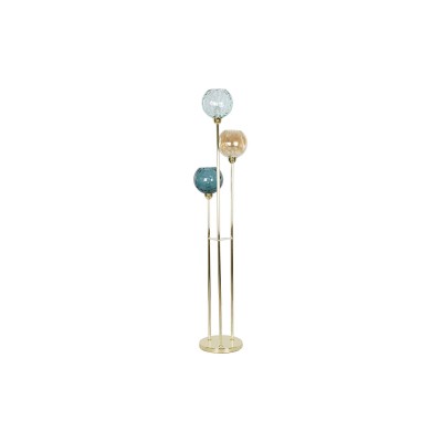 Lampadaire DKD Home Decor Multicouleur Doré Métal Verre 50 W 220 V 45 x 45 x 160 cm