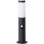 LED bollard light Brilliant Dody Movement Sensor Metal Black 10 W