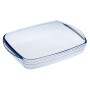 Moule rectangulaire Ô Cuisine Ocuisine Vidrio Transparent verre 28 x 20 x 5 cm Rectangulaire (6 Unités)