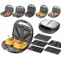 Sandwich Maker Adler CR 3042 Black 1200 W