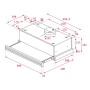 Conventional Hood Teka CNL6415BK 60 cm 385 m3/h 64 dB 110W