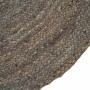 Carpet Grey Jute 120 x 120 cm