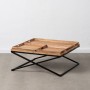 Centre Table Natural Iron Mango wood 85 x 85 x 39 cm