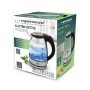 Kettle Esperanza EKK012  Black Glass Plastic 2200 W 1,7 L