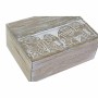 Set de boîtes décoratives DKD Home Decor Eléphant Blanc Bois de manguier 18 x 13 x 8 cm (2 Unités)