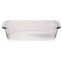 Baking tray Borcam Transparent Borosilicate Glass Sponge cake With handles (12 Units)