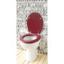 Abattant WC Gelco Dolce Bordeaux Bois MDF