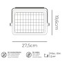 Applique LED EDM 31844 Noir 10 W 1150 Lm (6000 K)