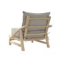 Armchair DKD Home Decor Natural Light grey Teak 82 x 80 x 73 cm