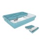 Cutlery Organiser Tontarelli Mixy Turquoise 31,7 x 41,8 x 7,7 cm Extendable (12 Units)