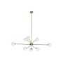 Ceiling Light DKD Home Decor White Golden Metal Crystal 9 W 110 x 38 x 38 cm