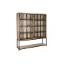 Shelves DKD Home Decor Black Natural Metal Mango wood 170 x 45 x 200 cm (1)