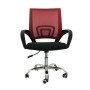 Office Chair Versa Black Red Multicolour 51 x 58 cm