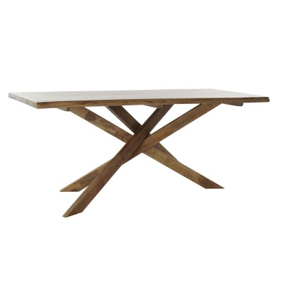 Dining Table DKD Home Decor 180 x 86 x 76 cm Natural Walnut