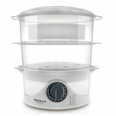 Electric Steam Cooker Taurus SALUTECOOK White 800 W Plastic