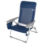 Chaise de Plage Aktive Slim Pliable Blue marine 47 x 87 x 58 cm (2 Unités)