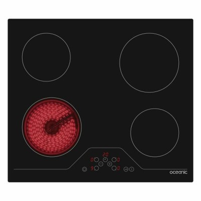 Glass-Ceramic Hob Oceanic OCEATV4Z60B 1800 W Black