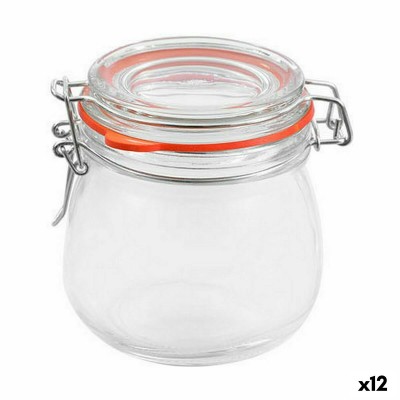 Jar La Mediterránea Hermetic Glass 350 ml (12 Units)