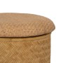 Pouffe RATÁN Natural Rattan 40 x 40 x 46 cm (2 Units)