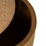 Pouffe RATÁN Natural Rattan 40 x 40 x 46 cm (2 Units)