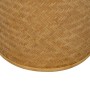 Pouffe RATÁN Natural Rattan 40 x 40 x 46 cm (2 Units)