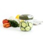 Manual mini chopper with pull cord Quid Naturalia Green Metal 12,5 x 14 cm Manual