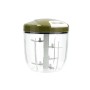 Manual mini chopper with pull cord Quid Naturalia Green Metal 12,5 x 14 cm Manual