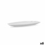 Plat à Gratin Quid Gastro 30 x 13 x 2,5 cm Céramique Blanc 6 Unités (Pack 6x)