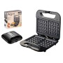 Waffle Maker Argon K-901B/W Black Steel 750 W