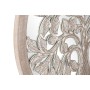 Décoration murale DKD Home Decor 90 x 2,5 x 90 cm Finition vieillie Naturel Arbre Blanc Indien