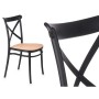 Chaise PC-175 Noir Beige 4 Unités