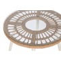 Ensemble Table avec 2 Sièges Home ESPRIT Blanc Beige Gris Naturel 55 x 55 x 47 cm