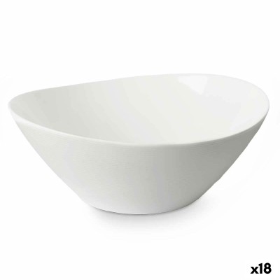 Plat à Gratin Vivalto LYBW-100 Blanc Verre opalin 25 x 10 x 23 cm (18 Unités)